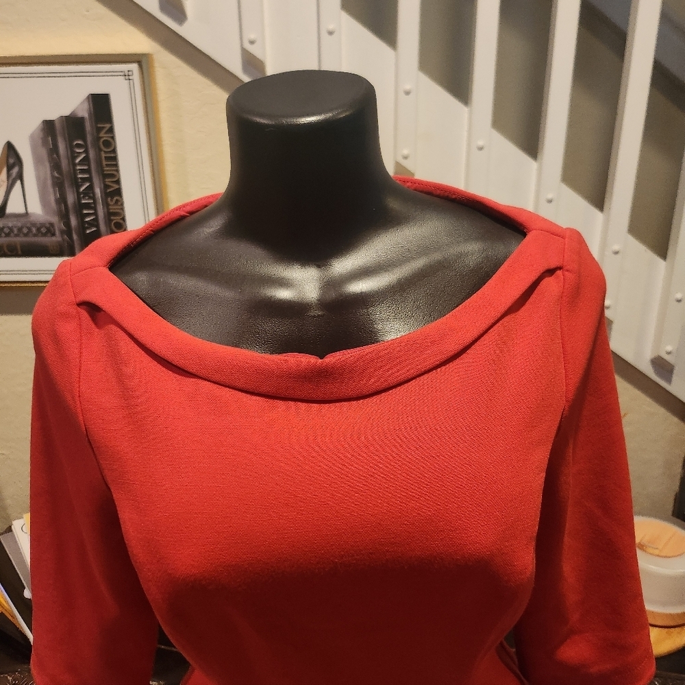 Black Halo Petal sleeves dress size 10 - Picture 5 of 7